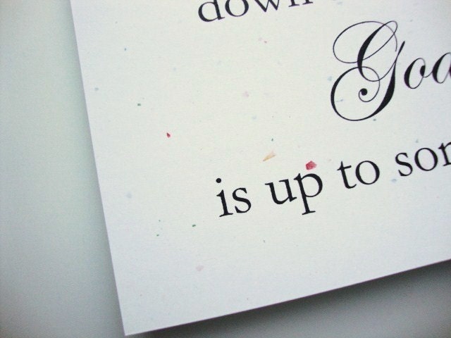God Is Up To Something Note Cards