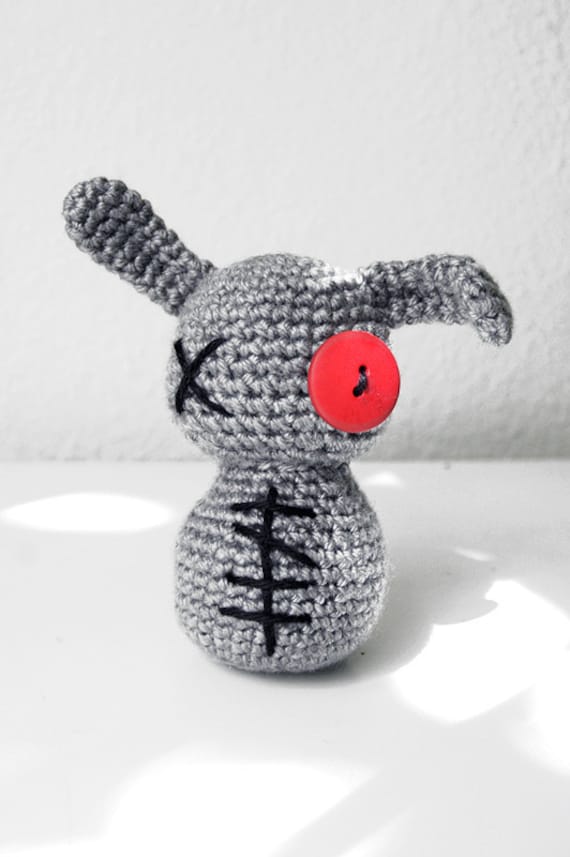 PATTERN - Zombie Bunny - Crocheted Halloween Amigurumi