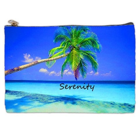 Serenity Cosmetic Bag, blue lagoon, turrquoise make up bag, hawaiian bag, tropical beach, yoga bag
