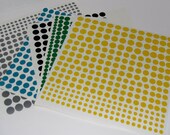 272 Polka Dot Vinyl Decal Sticker Sheet   12 x 12  for  Bachelorette Parties , Birthday Parties  and  Scrapbooking