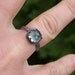 Elven Princess Ring - 8mm Rose Cut Prehnite in Heart Crown Bezel
