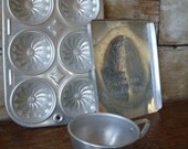 Vintage Childs Baking Kitchen Aluminum Set of 3