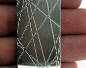 Money Clip, Lines, Sterling Silver, Handmade, Unique