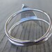 Sterling Silver Engagement Ring with White Sapphire Star Trek Insignia Inspired Made To Order