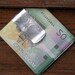 Money Clip, Sterling Silver, Handmade, Pattern Texture, Natural, Unique