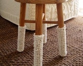KNITTING PATTERN for chunky knit cream leg warmers for chairs