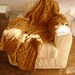 KNITTING PATTERN for chunky cotton cable knit throw