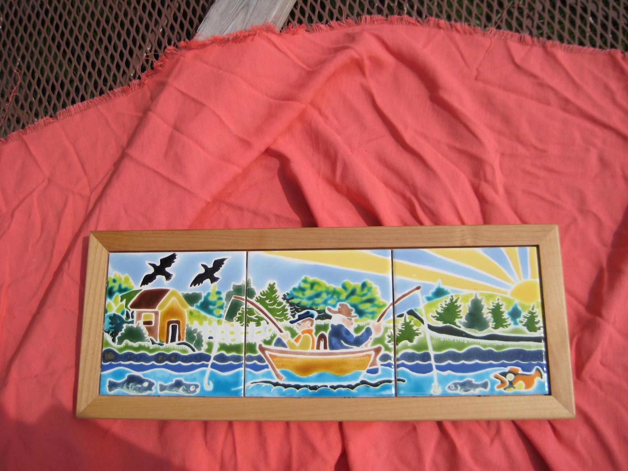 Fishermen Fishing in Three tiles