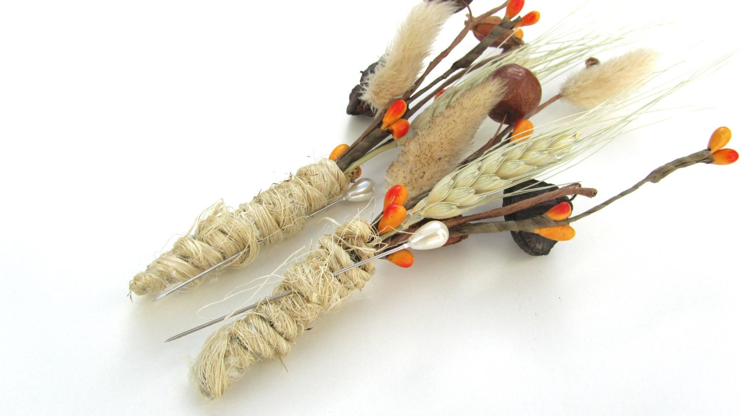 HARVEST BOUTONNIERE- SET of 2 Wheat Buttonhole Rustic for Weddings Mens Wedding Buttonhole