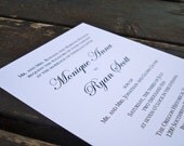 DIY Wedding Invitation Kit - Simply Chic Classic White - Set of 20