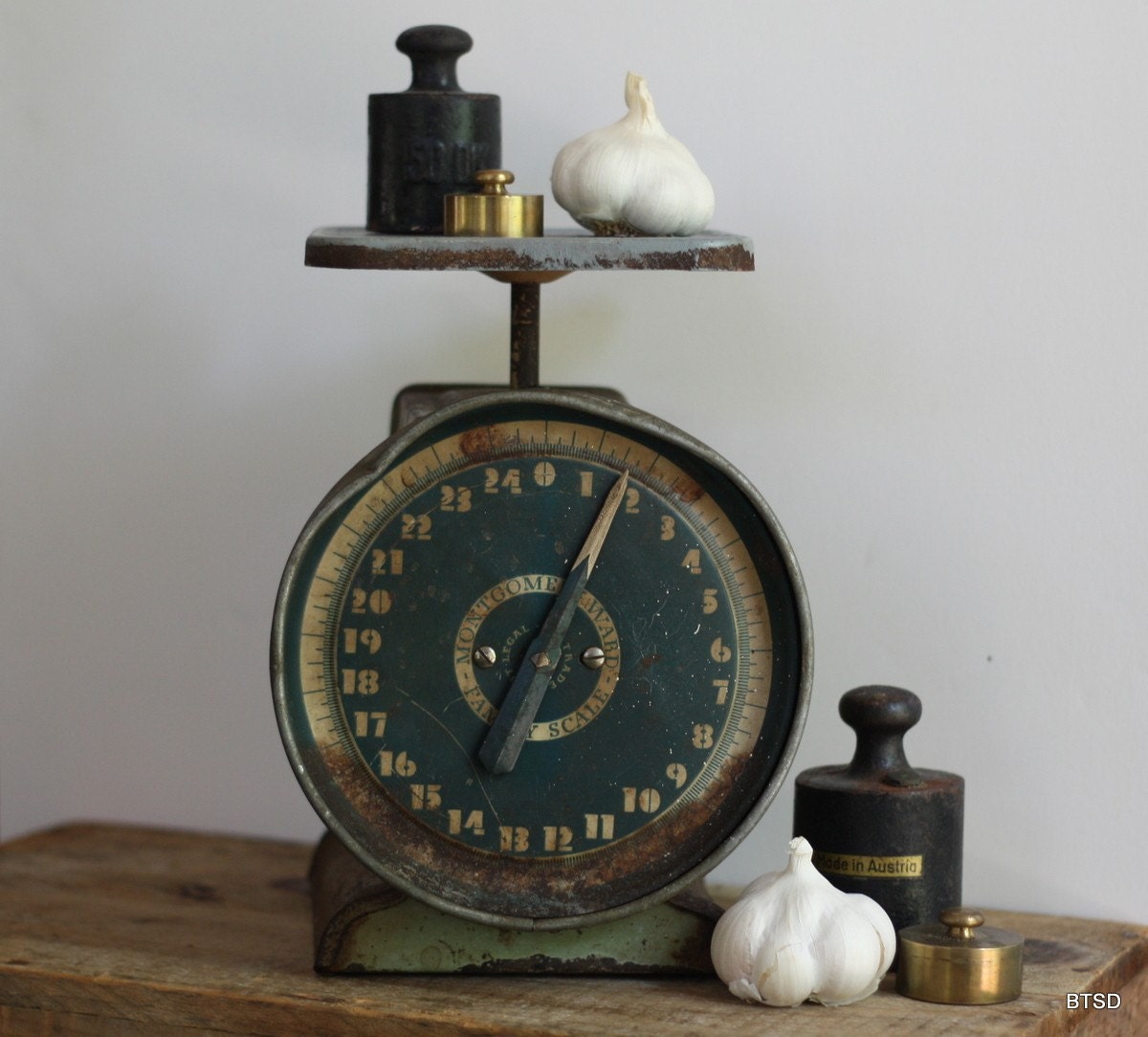 Vintage Montgomery Ward Family Scale 24 pound capacity