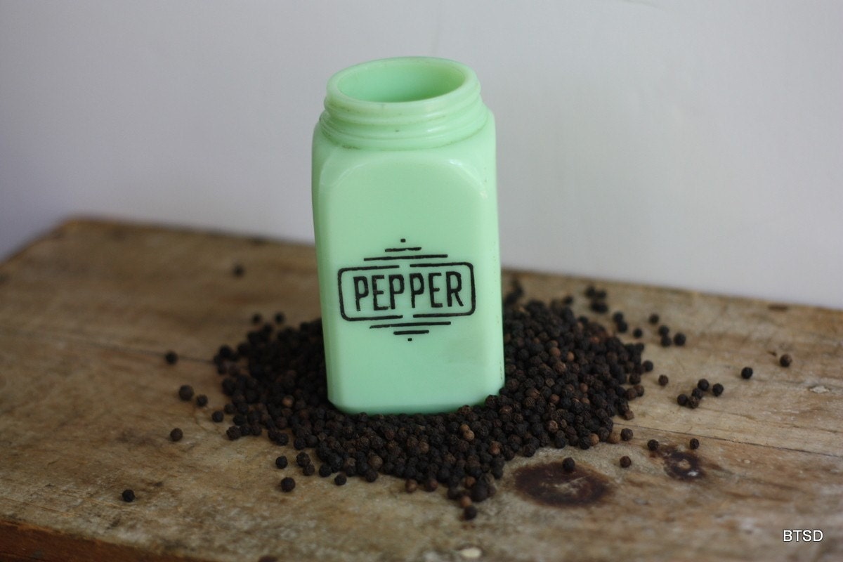 Vintage Jadeite Jadite Antique Pepper Shaker