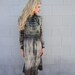 RESERVED FOR JULIA Hand Tie Dyed Vintage Silk Dress