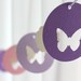 6 Foot - Spring Butterfly Garland in Purple and Pink - available in your choice of colors  -  Party Banner Garland perfect for Baby Showers
