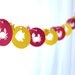 6 Foot - Tropical Crab and Fish Garland - available in your choice of colors  -  Party Banner