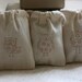 musin gift bags GroOvY OwLsx 24 favor bags, party favor, soap bag, candy bag, muslin wedding favor bag