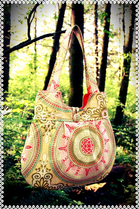 Made to Order -- The Juliet Bag in yellow Secret Garden