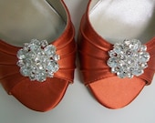 Wedding Shoes - Orange Heels