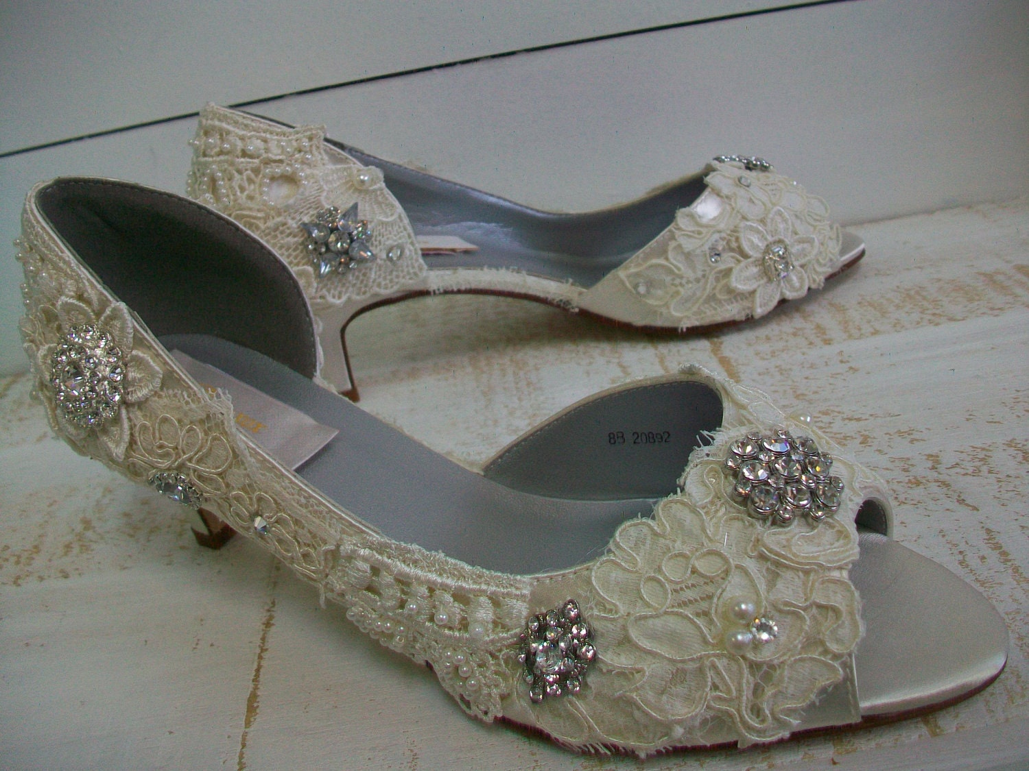 Wedding Shoes - Lace - Crystals