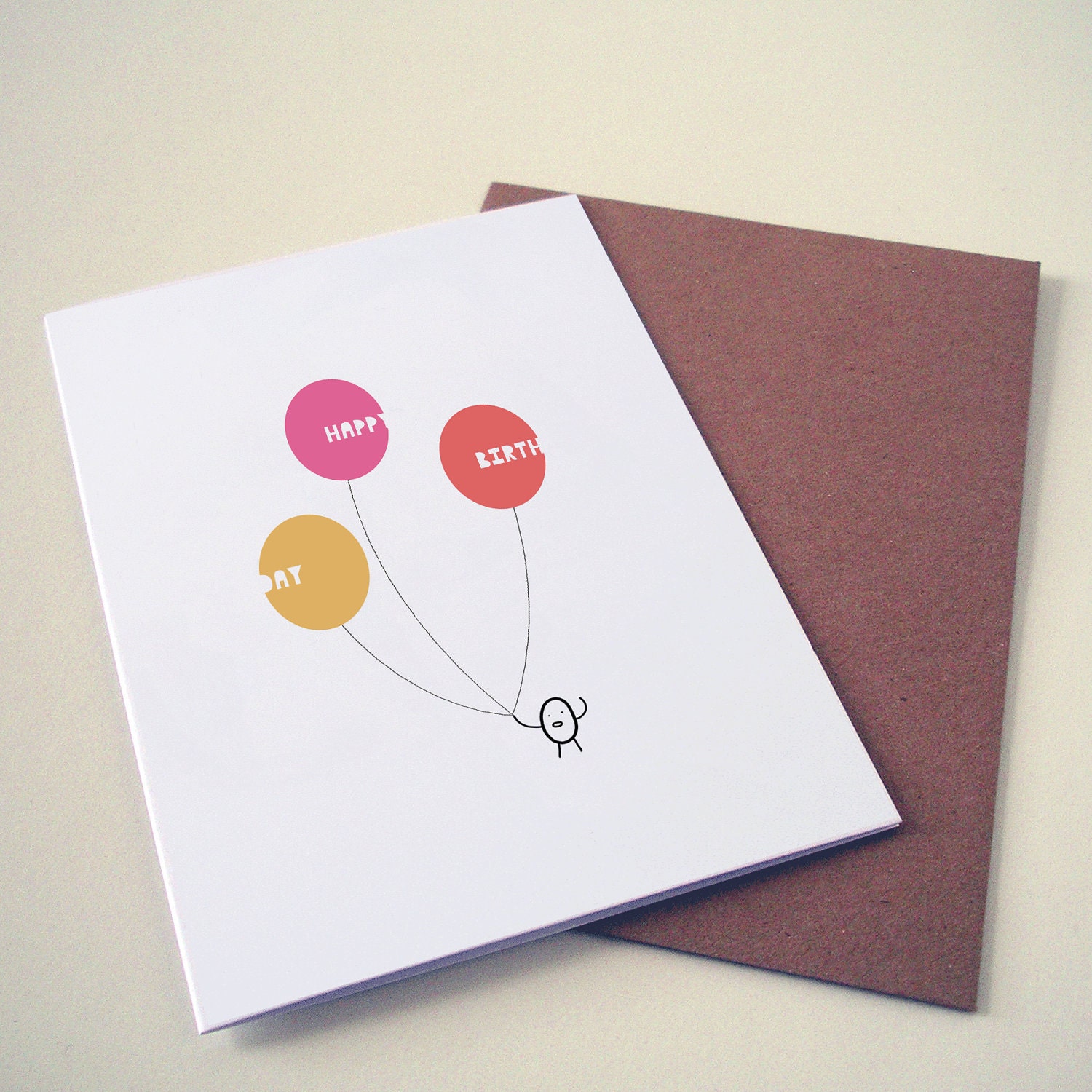 Happy Birthday Balloons (Card)