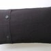 black linen cushion lumbar pillow - cushion cover - hand dyed doilly - ostat