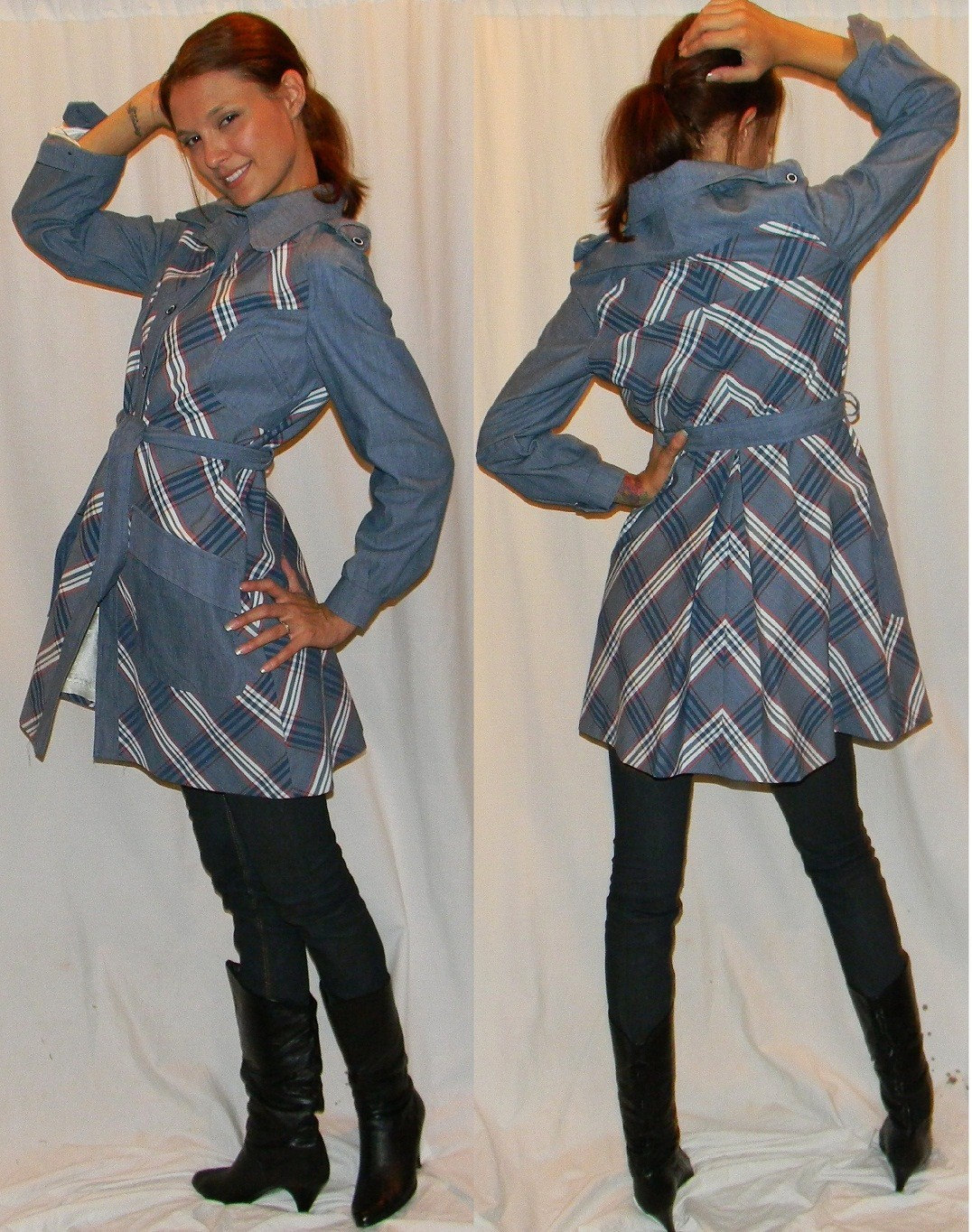 Plaid Raincoat