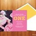 First Birthday Photo Invitation - Printable JPEG - 5x7 Birthday Invitation - Babys First Birthday - Pink Yellow Picture Announcement