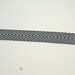 Striped Twill Ribbon -- 3/4 inch -- Black White