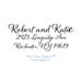 Personalized Couple's Custom Return Address Stamp featuring a Calligraphy font with Wooden Handle (20342) 2 1/2 x 1