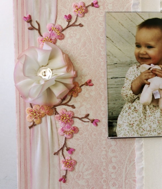 Photo Frame, Baby Girl,   , Cherry Blossom,