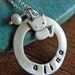 Personalized cat necklace in sterling silver
