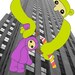 New York Photography PRINT - Monster Illustation, Architecture Photography, 8x10 print