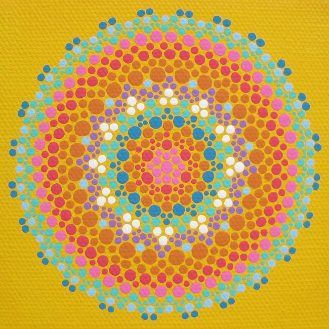 Print of Goldenrod Mandala - Geometric Modern Abstract Art - Affordable Art