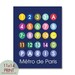 Metro Paris ABC-Paris inspired Metro Sign Art-11x14 Print. Buy 3 and get One Free