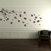 Vinyl Decal Tree Branch w Flowers Leaves Love Birds Multi Color