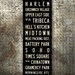 NEW YORK City Bus Scroll. Vintage Style Subway Art. Tram Scrolls. Canvas Poster. 20.5 x 60