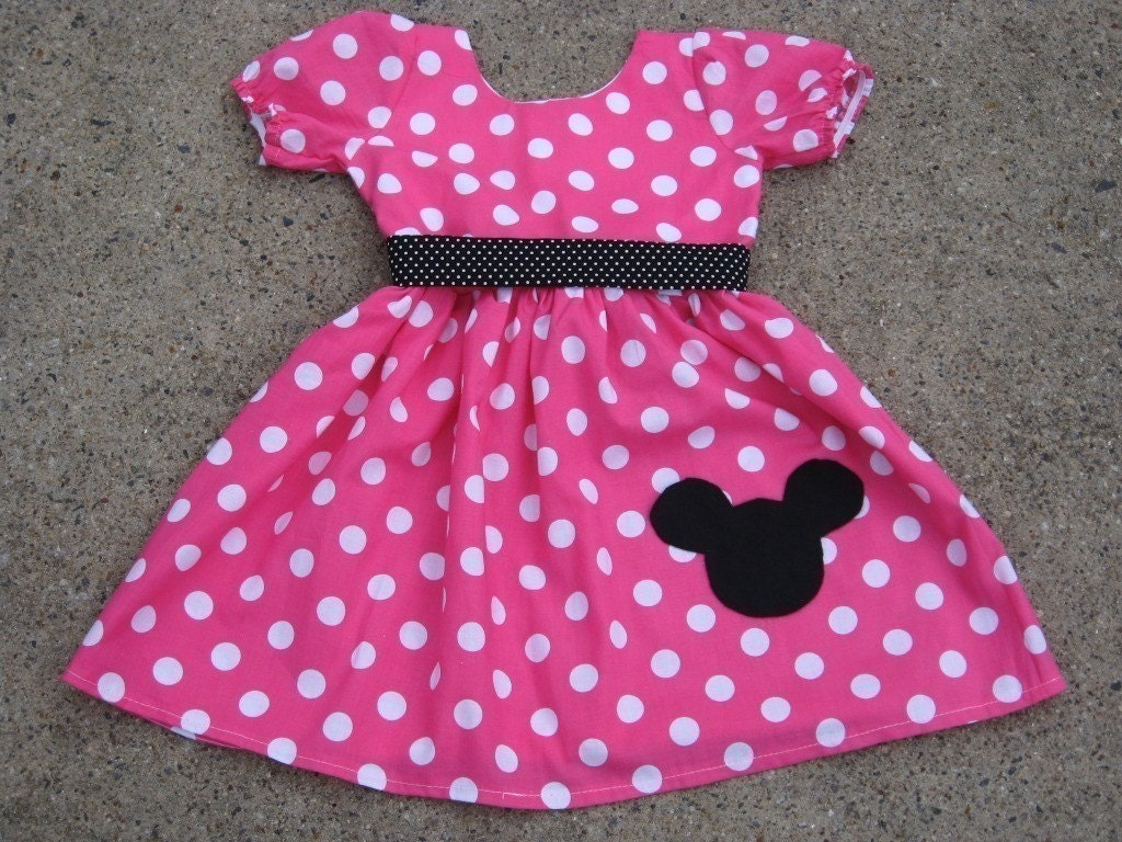 Custon Boutique Minnie Mouse Dress 12 Months to 6 Years
