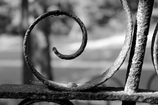 Letter E photography Wrought Iron Fine Art print 4x6 (black & white or color) IN STOCK Free US Shipping - SCPerkinsPhotography