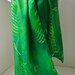 Silk Scarf, Hand Painted - Dragonflies and Ferns in Peridot and Emerald - Gifts for Her- MADE TO ORDER