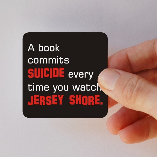 a book commits suicide square magnet