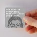 BUDDHA the mind is everything square magnet