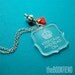Keep calm and read on acrylic necklace