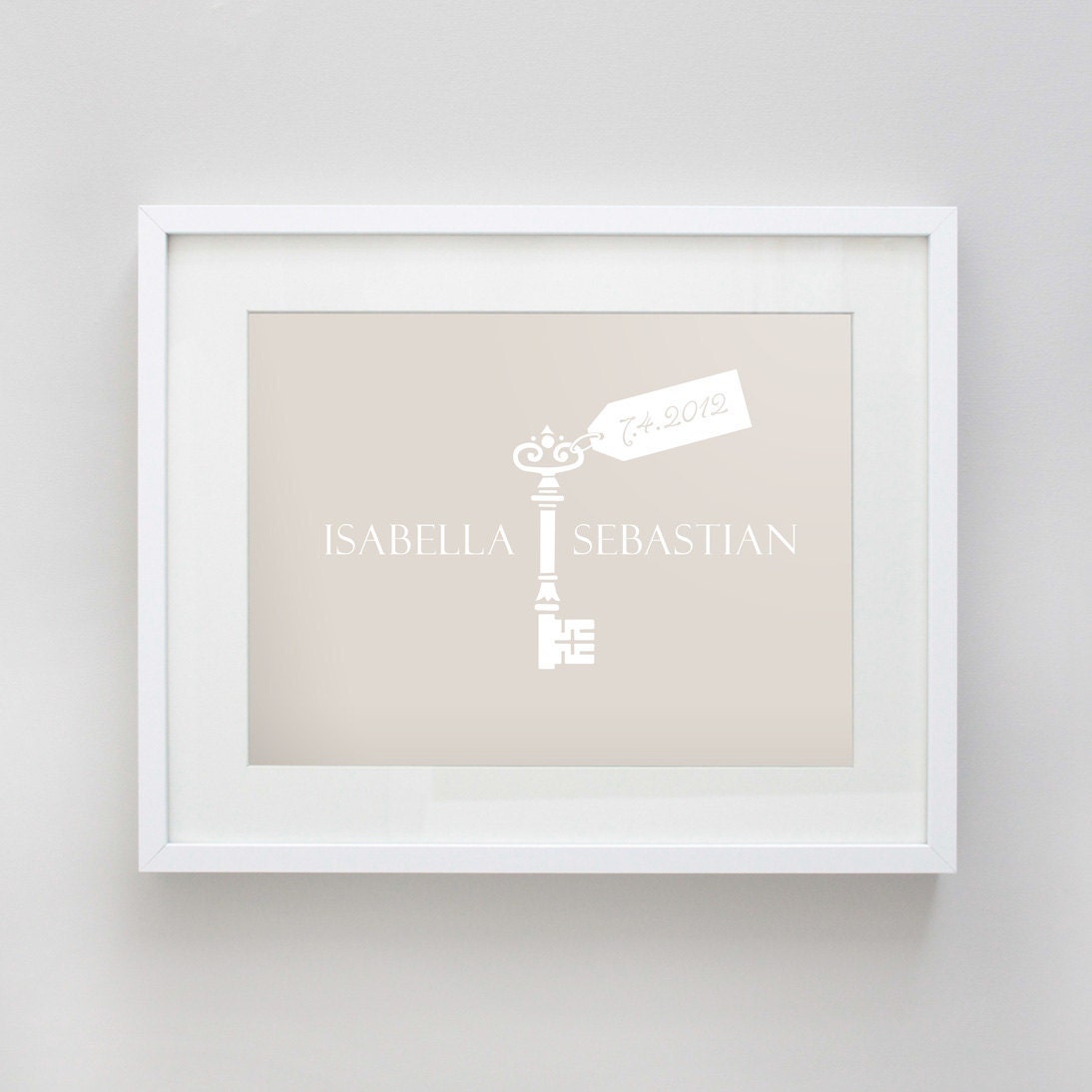 Heirloom custom wedding keepsake poster (medium)