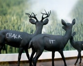 The Original Chalkboard Deer Family - Prancer, Vixen & Holly - SALE