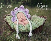 Baby Girl Flower Hat, Photo prop size newborn