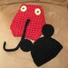 Mickey Mouse Hat and Diaper cover  Newborn Photo Prop