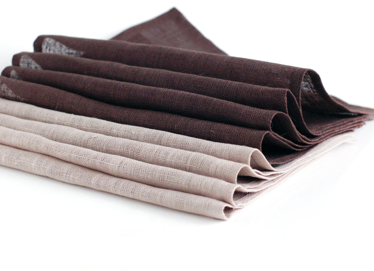 Linen napkins. Set of 8.