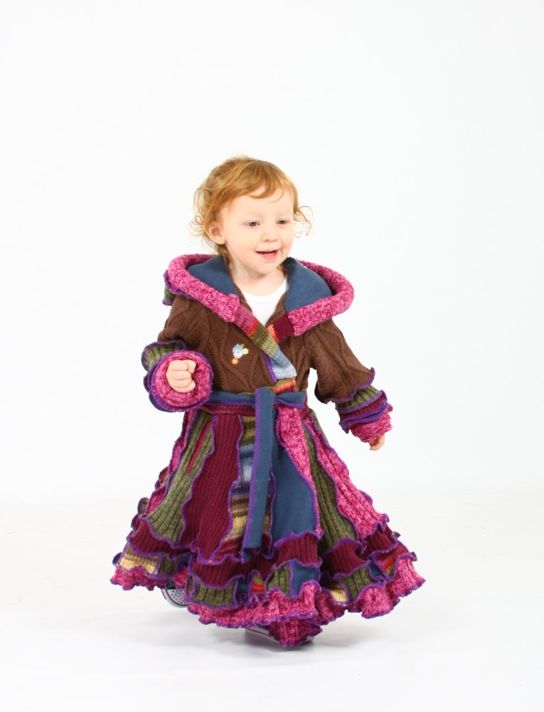 Girls Coat - Puggle Dream Coat - Reserved for Kate