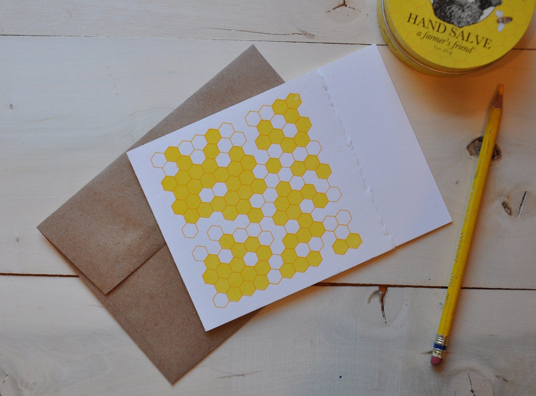 Degrading Honeycomb in Saffron and Yellow