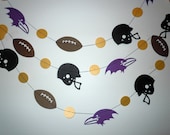 Baltimore Ravens Themed Paper Garland